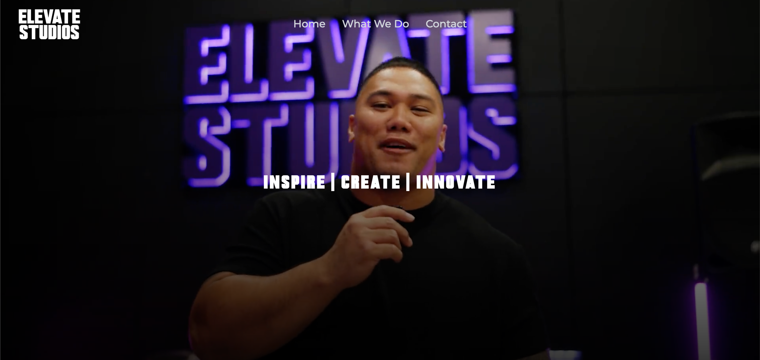 A screenshot of /portfolio/elevate-studios